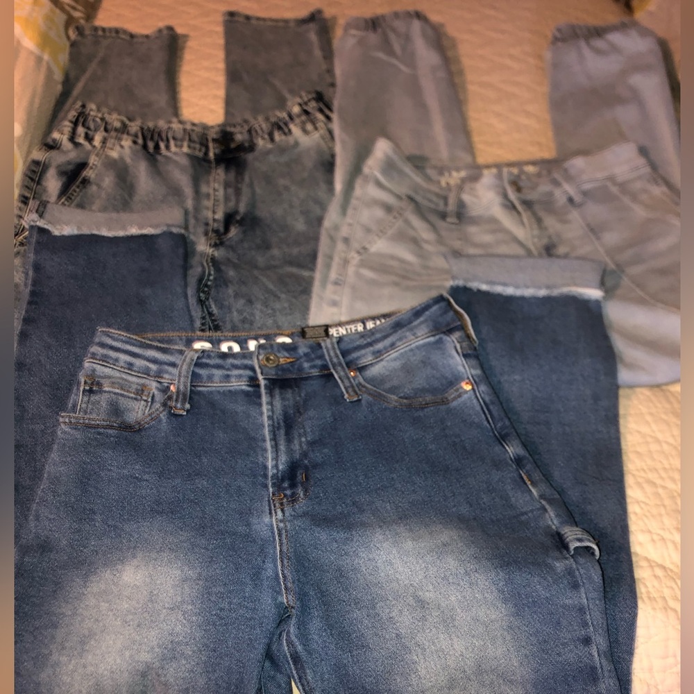 3 Pair Jeans Like New Condition Size 7